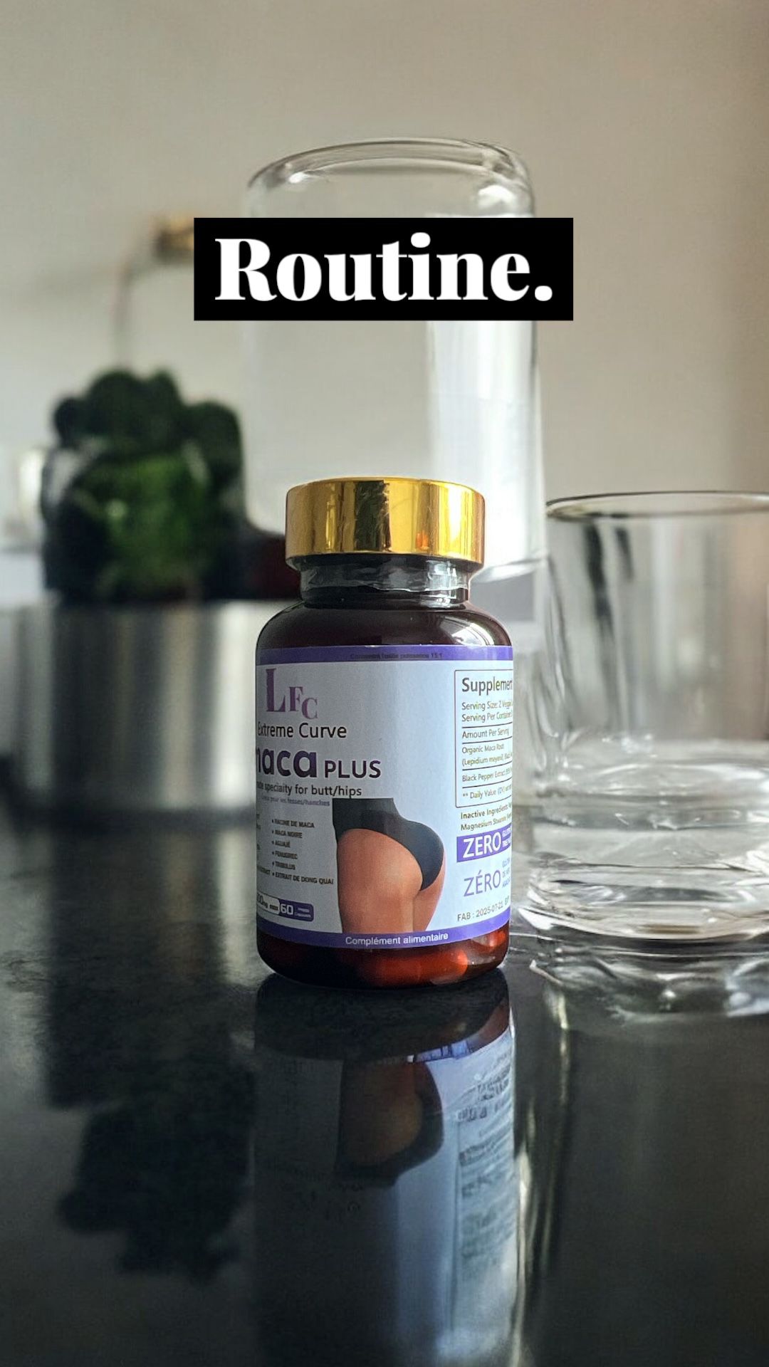 Capsules d'agrandissement des fesses maca